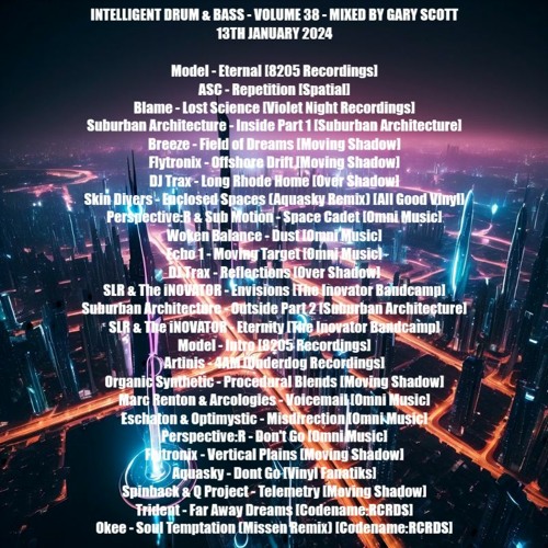 Intelligent Drum and Bass 38 (1995-2023) - Mixed By Gary Scott - 13th January 2024