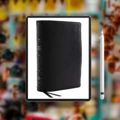 NKJV, Reference Bible, Wide Margin Large Print, Premium Goatskin Leather, Black, Premier Collec