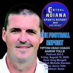 The Football Report: Tipton Head Coach Aaron Tolle (Co-Host: Michelle Garmon; Podcast 353.3)