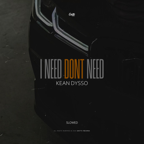 I Need Dont Need (Slowed)