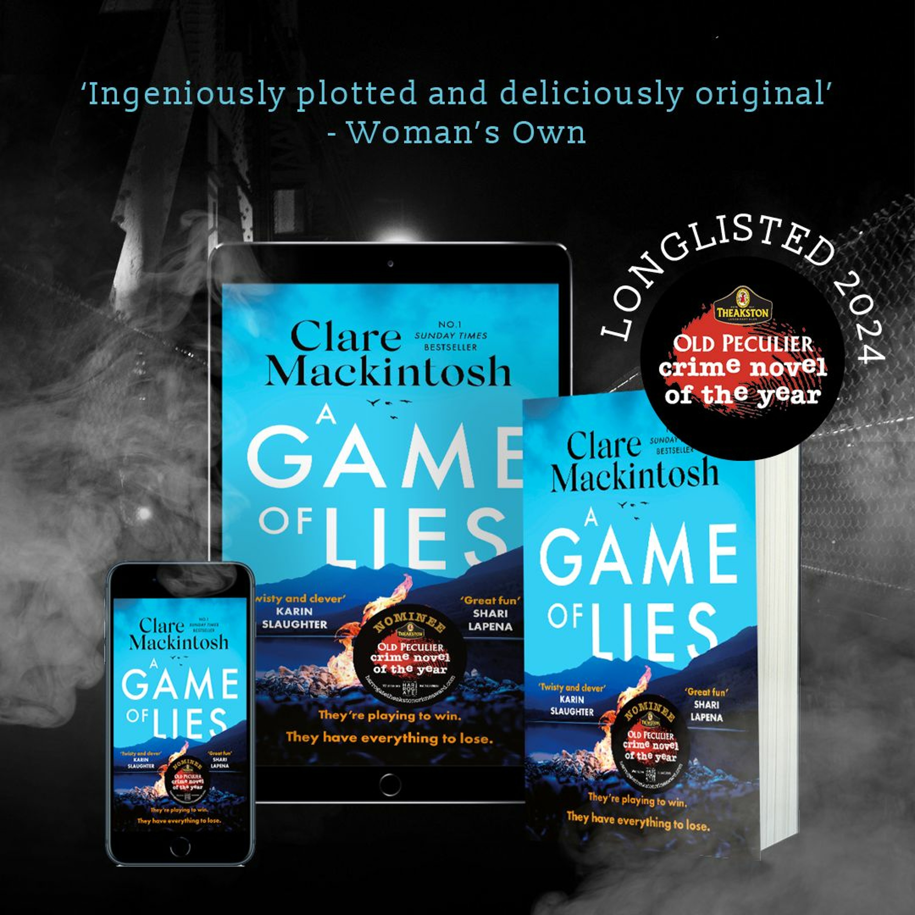 Clare Mackintosh – Theakston Old Peculier Crime Novel Of The Year Award 2024 Longlist Interview episode artwork