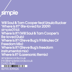 Will Saul & Tam Cooper - Where Is It? (Re-loved for 2009)