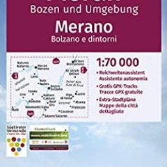 KOMPASS Fahrradkarte Meran. Bozen und Umgebung. Merano. Bolzano e dintorni 1:70.000. FK 3414: reiß