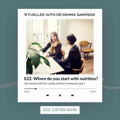 22. Where do you start with your nutrition?