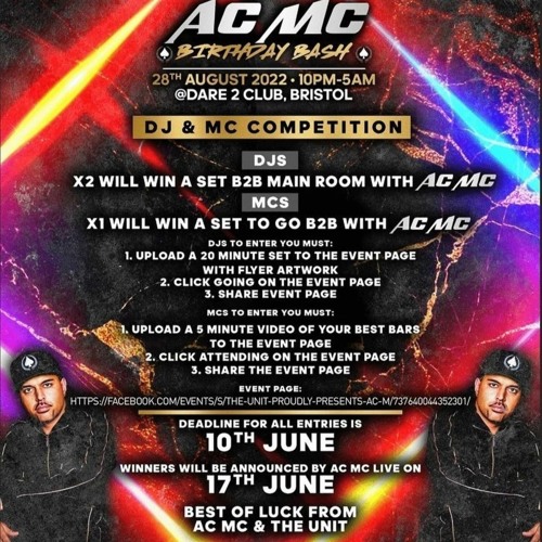 ACMC BIRTHDAY BASH COMP ENTRY DJ FORM@T
