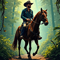 There Rides the Rainforest Cowboy