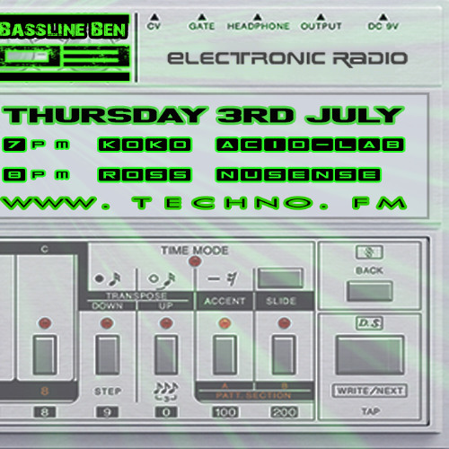 Route303, Episode 13 - 1st hour KOKO (ACID-LAB), 2nd hour ROSS NUSENSE, 03.07.25, techno.fm