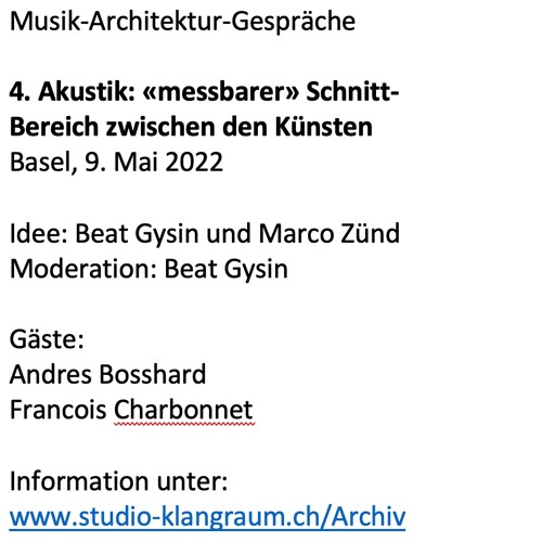 Musik-Architektur-Gespräch Nr. 4