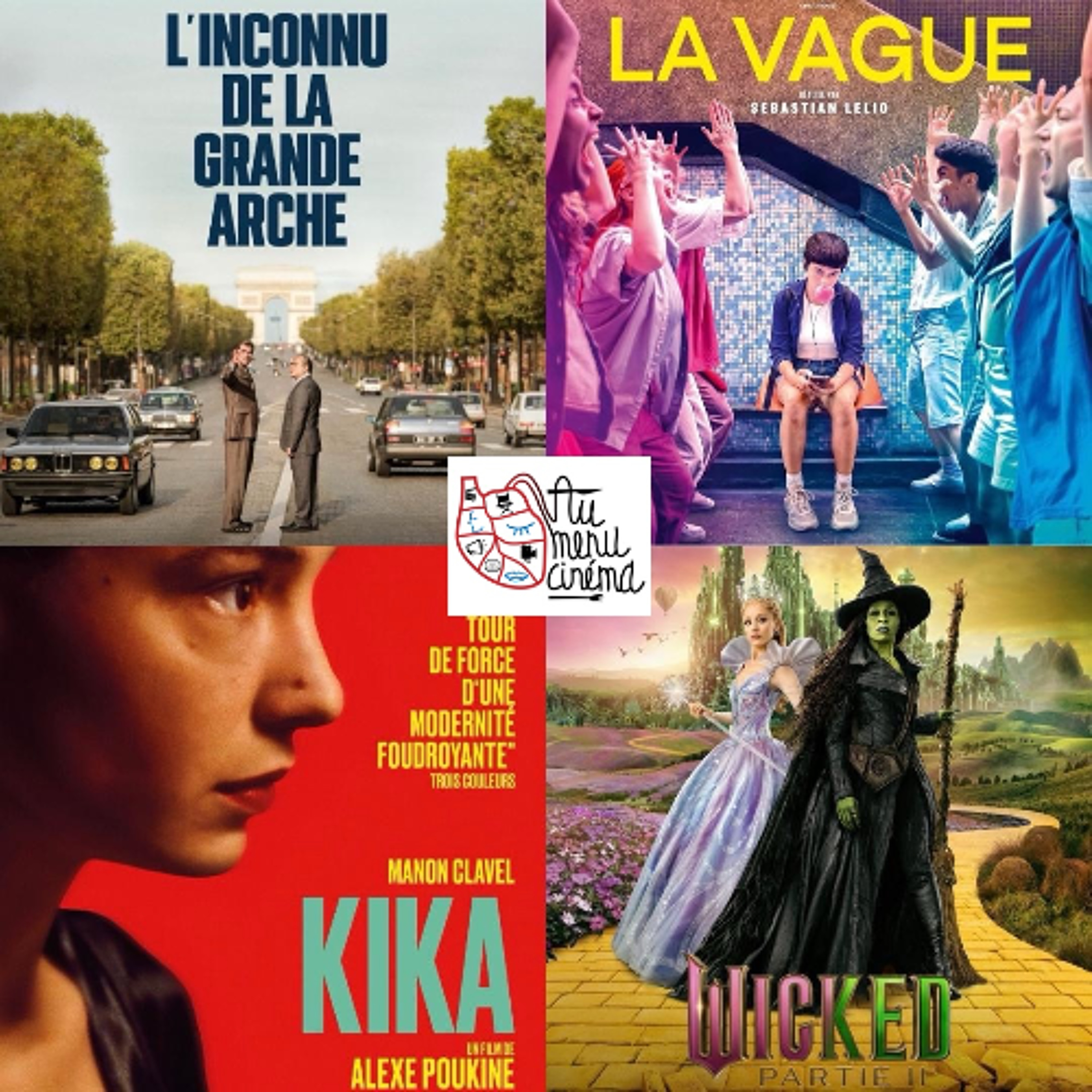 #16 / Au Menu de novembre 2025 : "L’inconnu de la Grande Arche", "La Vague", "Kika", "Wicked Part 2"