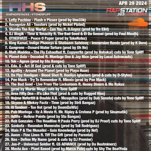 Hip Hop Stacks with Tone Spliff - 04/29/24