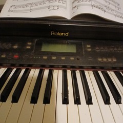 The keys are black.