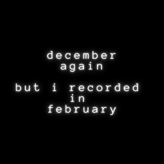 december - early night (neck deep cover)