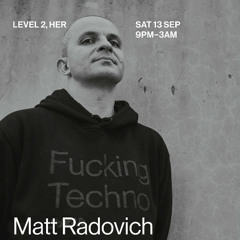 Matt Radovich DJing at L2 at HER Sept 2025
