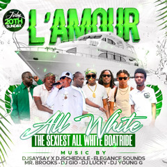 L'AMOUR ALL WHITE BOATRIDE 🤍🛳️💚 7.20.25 (YOUNG G, GIO , MR BROOKS, SAY SAY X SCHEDULE, LUCKY)