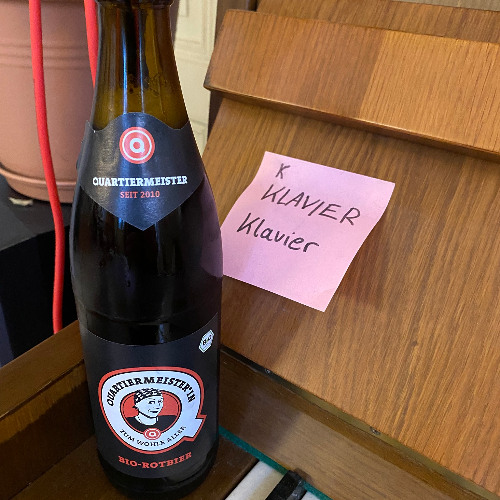 The pianist has been drinking