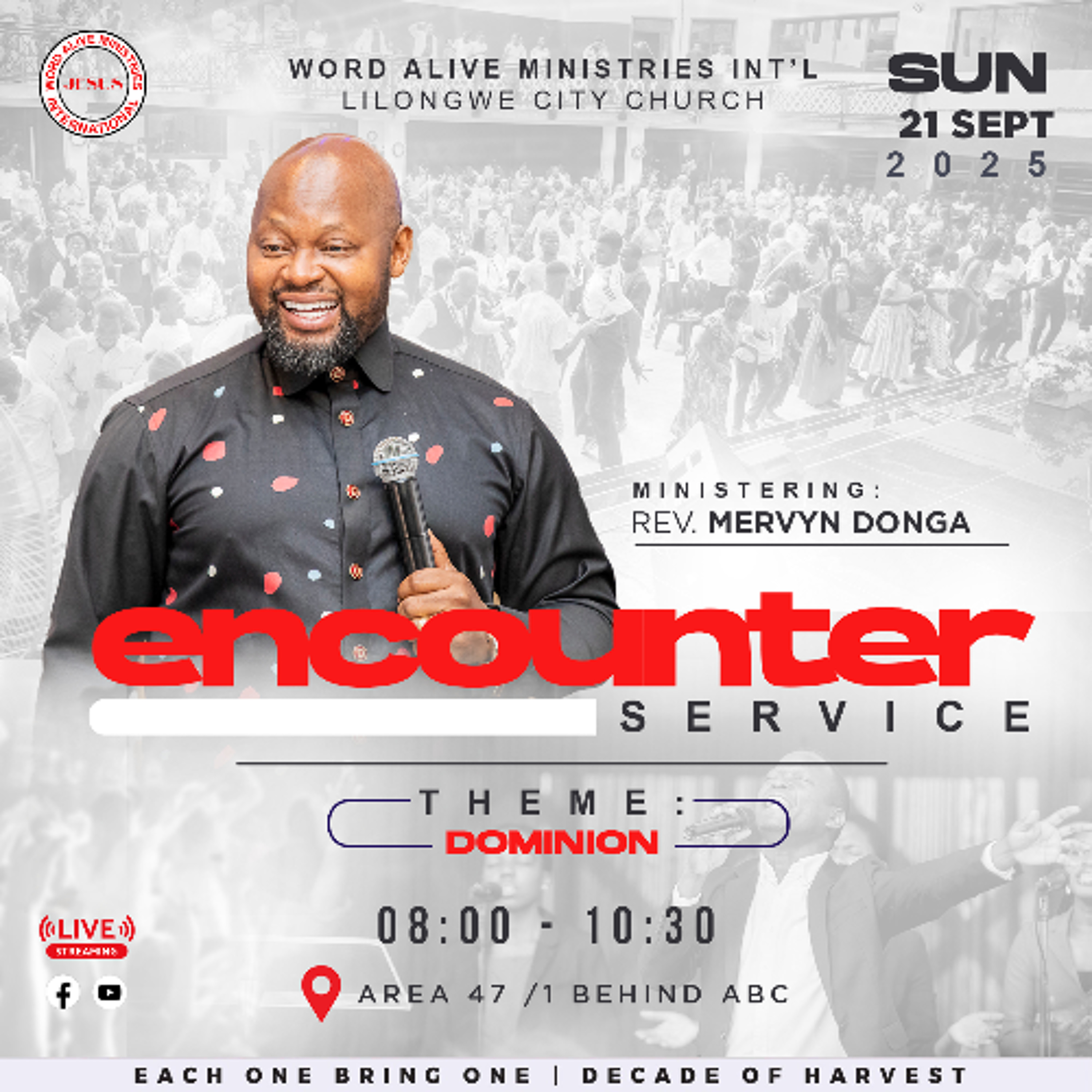 Encounter Service Rev Mervyn Donga "Dominion"