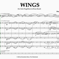 WINGS, for Solo-Flugelhorn & Brass Band (2023)
