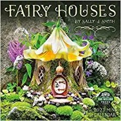 Download In #PDF Fairy Houses 2023 Mini Wall Calendar by Sally Smith | Compact 7" x 14" Open | Amber