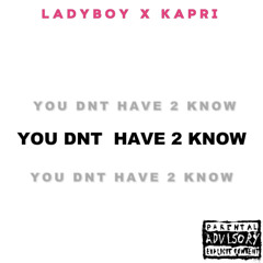 LADYBOY X KAPRI  - YOUDNTHAVE2KNOW