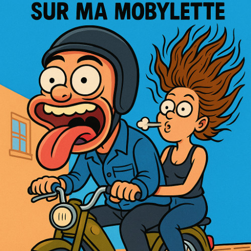 un dimanche matin sur ma mobylette