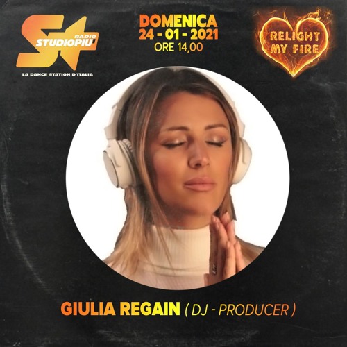 Giulia Regain intervista su Radio Studio Più per RELIGHT MY FIRE