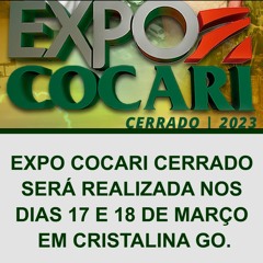 Expo Cocari Cerrado será realizada nos dias 17 e 18 de março, em Cristalina