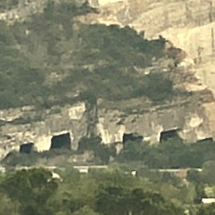 holes in the mountain