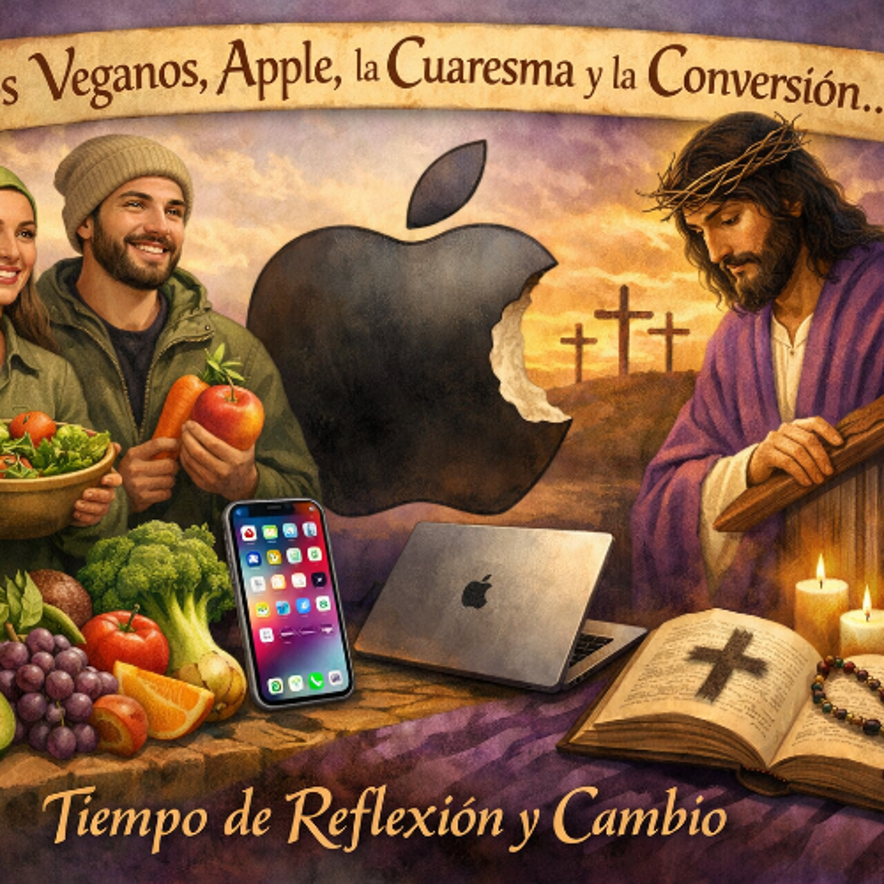 Pancho y Pepa hablan de :Veganos, Apple, Cuaresma y conversion episode artwork