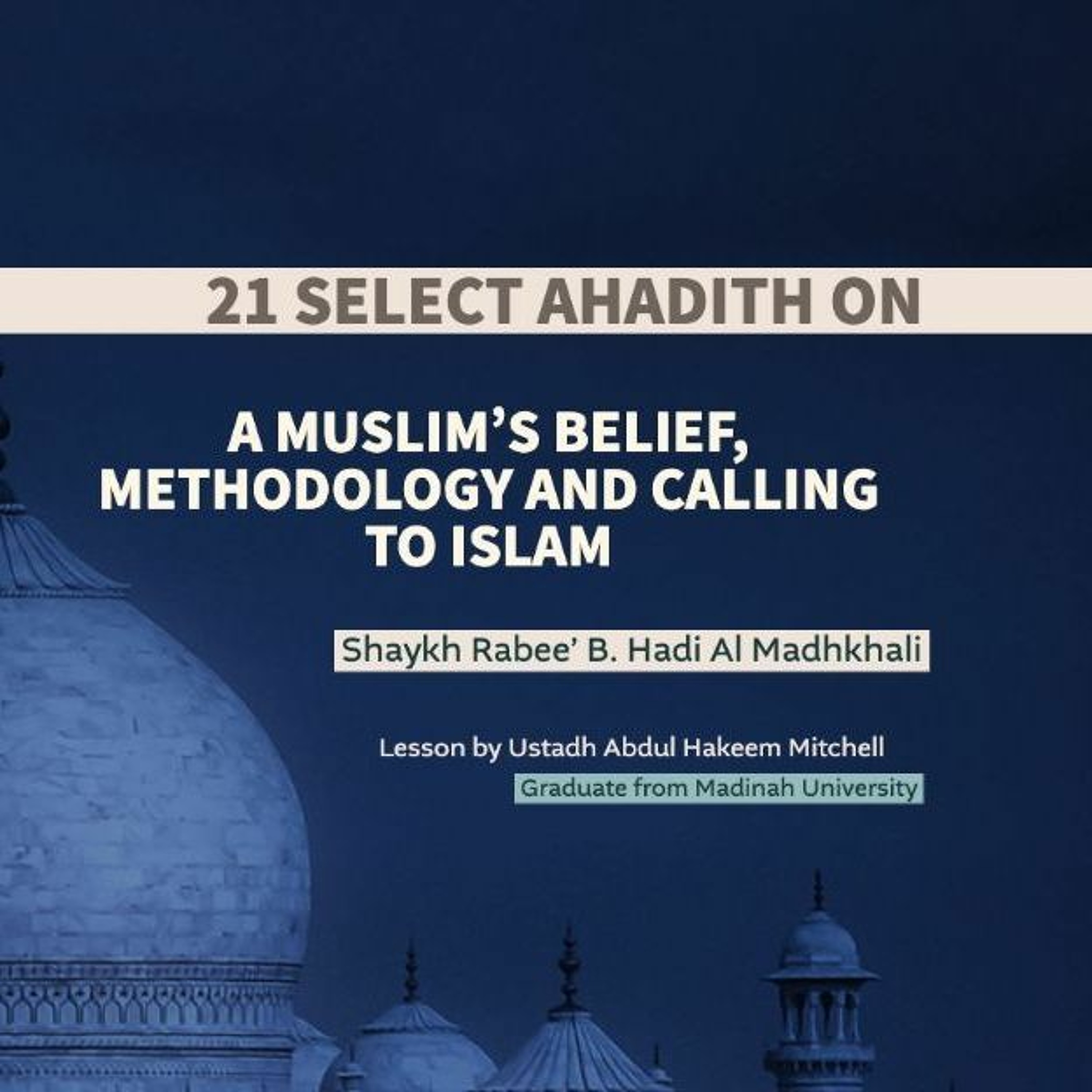 6 - 21 Selected Ahadith on a Muslim’s Belief, Methodology and Calling to Islam episode artwork