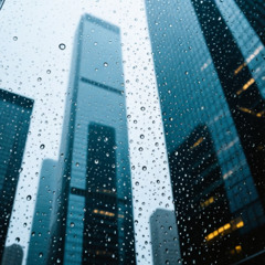 _Drops on the Glass.