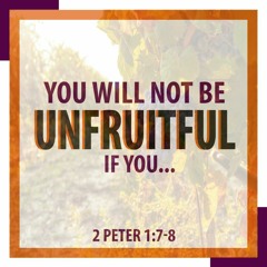 You Will Not Be Unfruitful, If You … : 2 Peter 1: 7-8