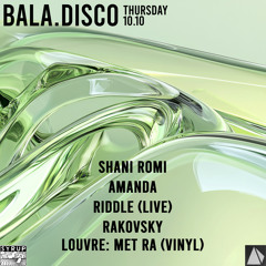 LIVE set by RIDDLE at bala.disco (original mix)