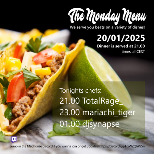 The Monday Menu 20/01