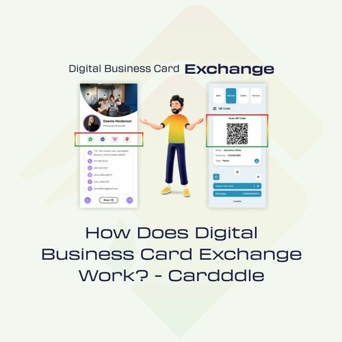 Stream How Does Digital Business Card Exchange Work? Cardddle by