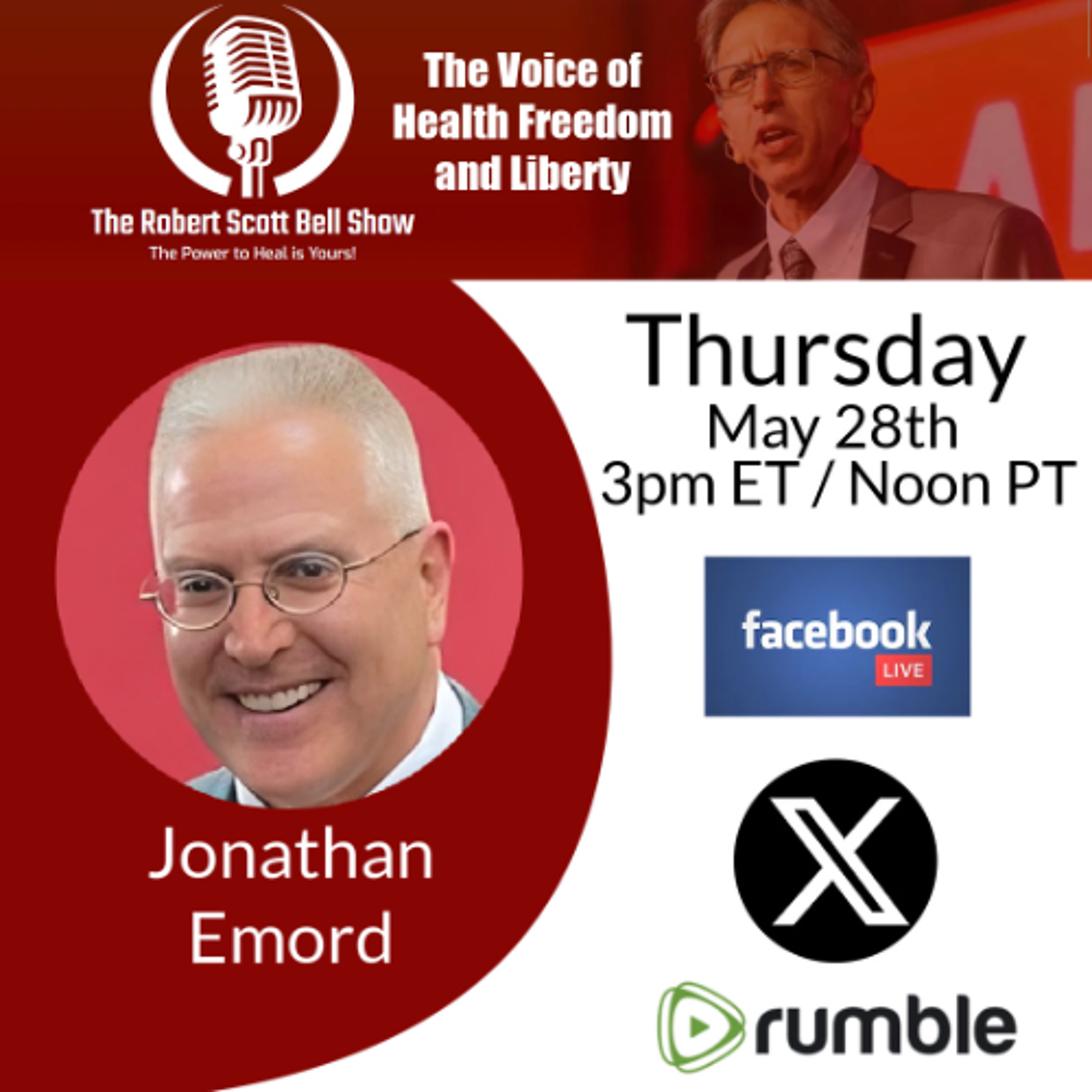 Jonathan Emord, FDA COVID Death Cover-Up, FDA Attacks Peptides, Reagan Memorial Day Warning, ENCORE - Matt Warnock, Ridgecrest Herbals - The RSB Show 5-28-26