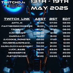 Twitch DJs Techno RT 5.18.25