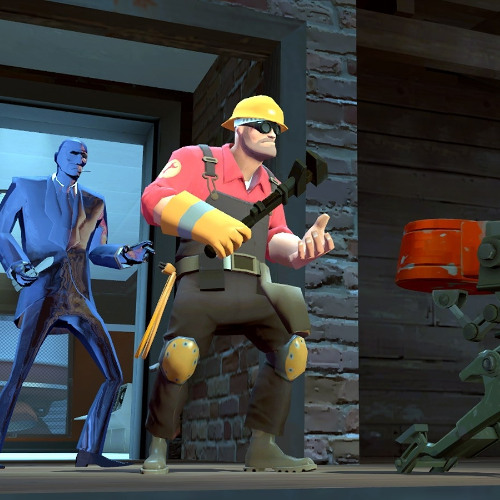 he's right behind me, isn't he? *gets stabbed violently*
