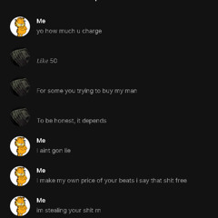 STOLE UR BEAT AND IM THINKING ABOUT RESELLING IT WITH MY TAG CAUSE FUCK U BITCH BOY