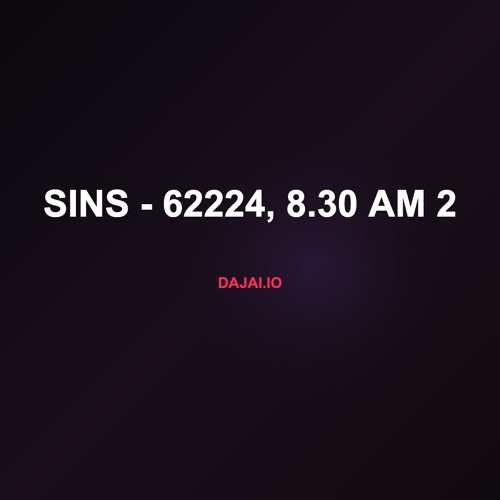 sins - 62224, 8.30 AM 2