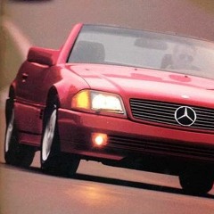 red mercedes!