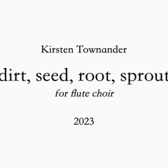 dirt, seed, root, sprout