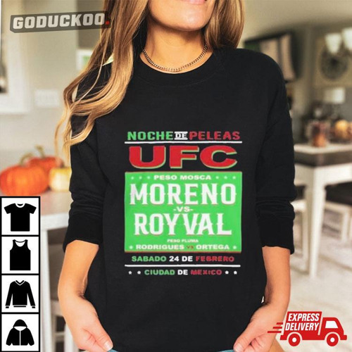 Stream Ufc Store Fanatics Branded Black Moreno Vs. Royval 2 Fight Night  Mexico City Matchup T-Shirt by Best Dad