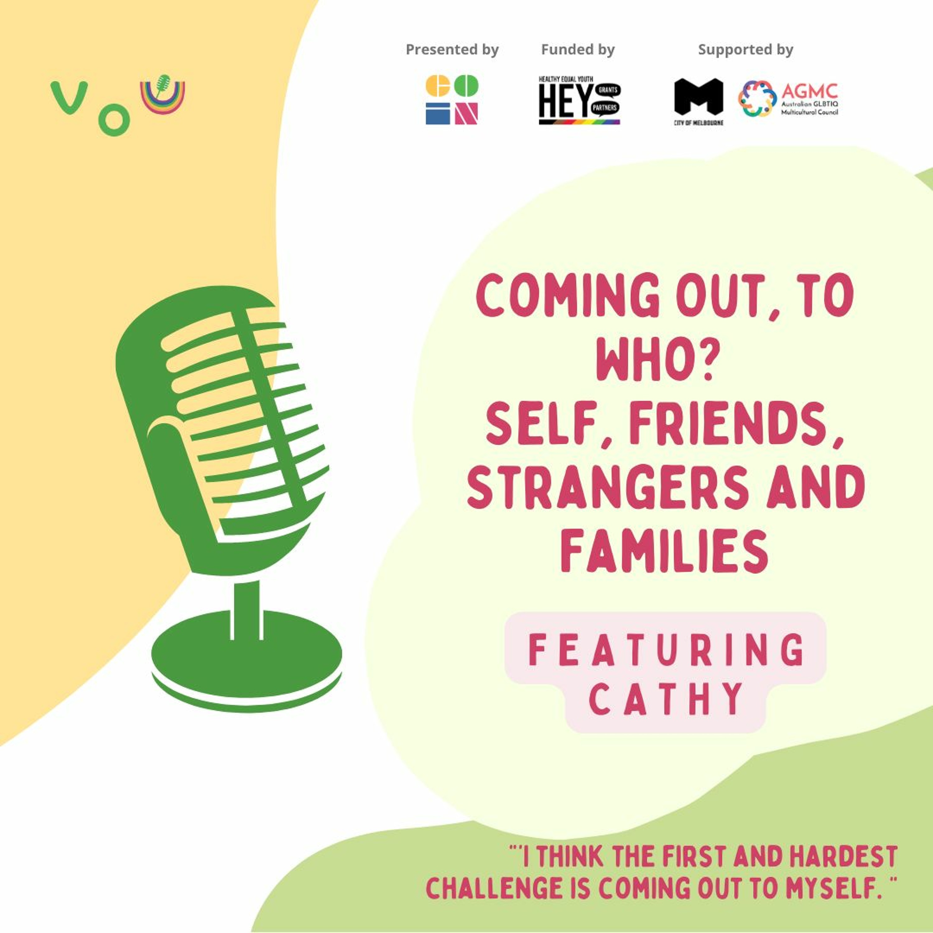 Voices of Us Ep. 6: Cathy; Coming Out, to Who? Self, Friends, Strangers and Families episode artwork