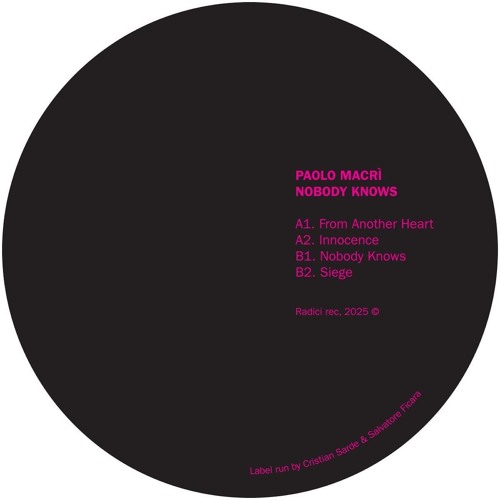 Paolo Macrì - Nobody Knows // RDC003