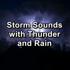 Echoing Rain Drops Sound with Thunder