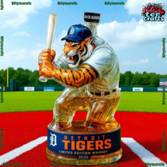 Detroit Tigers 2025 Limited Edition Whiskey Bottle