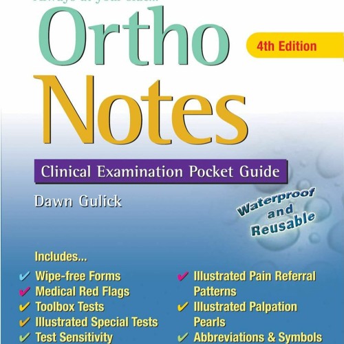 Stream Ebook download Ortho Notes Clinical Examination Pocket Guide