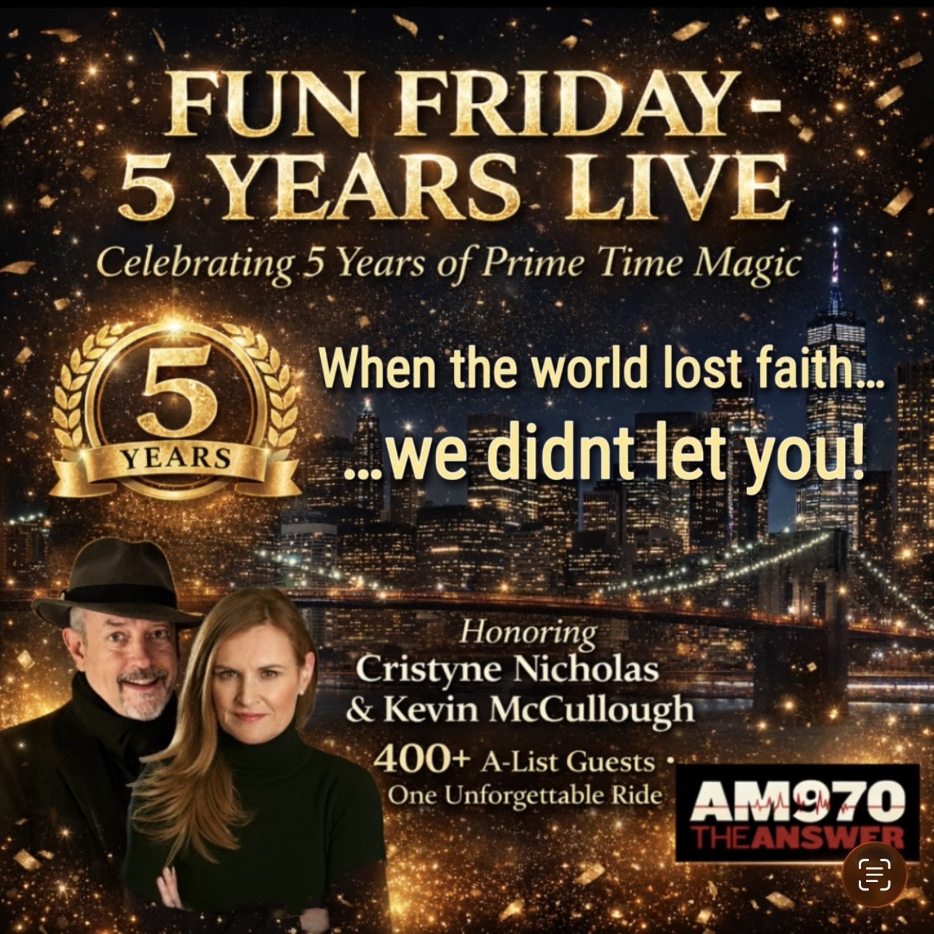 Radio Night Live Fun Friday 5-Year Anniversary