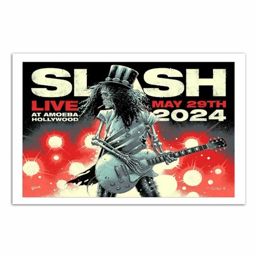 Slash May 29th 2024 Amoeba Hollywood Los Angeles CA Poster
