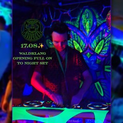 WaldKlang Opening Full On to Nightpsy |Psytrance Full On Night DJ Set👾|17.08 WaldKlang Opening Rave